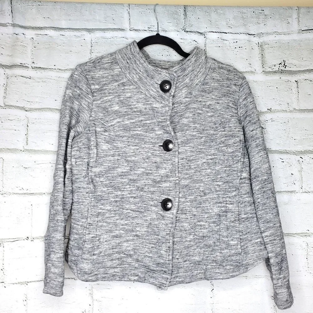 Cabi Hourglass Jacket Style 596 Hi Lo Gray Large - Picture 2 of 8